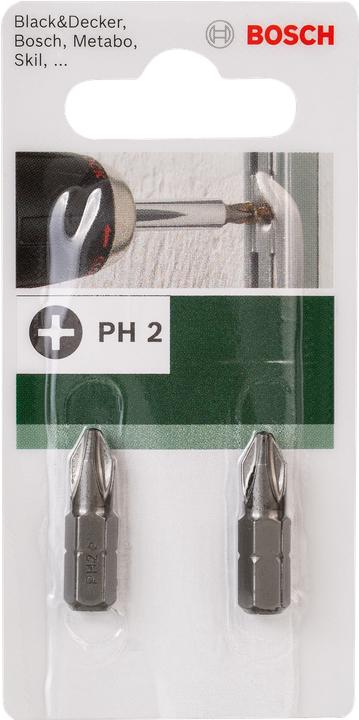 Actual product image Bosch Zubehör Cross recess bit PH 2 Accessor (Cross Phillips PH M2)