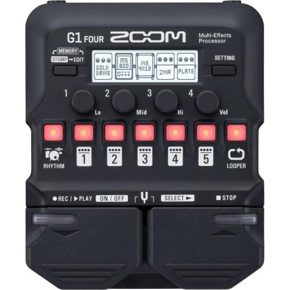 Thumbnail - Zoom G1 FOUR Multi-Effektgerät mit Klinkenkabel, Effektpedal