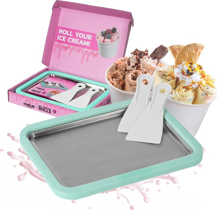 Actual product image Stoneline Ice Cream Rolls Maker, ice cream platter for homemade ice cream | Mint