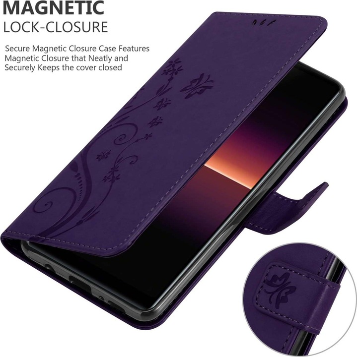 Produktbild Cadorabo Hülle für Sony Xperia L4 mit Blumen Muster (Sony Xperia L4)