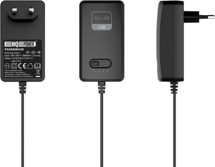 Actual product image Velleman COMPACT SWITCHING POWER SUPPLY WITH SELECTABLE OUTPUT - 5 TO 12 VDC - 42 W - 3.5 A max.