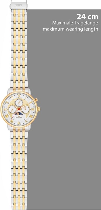 Produktbild Multifunktionen Moontime II Edelstahl Gelbgold - 34100 (Analoguhr, 40 mm)
