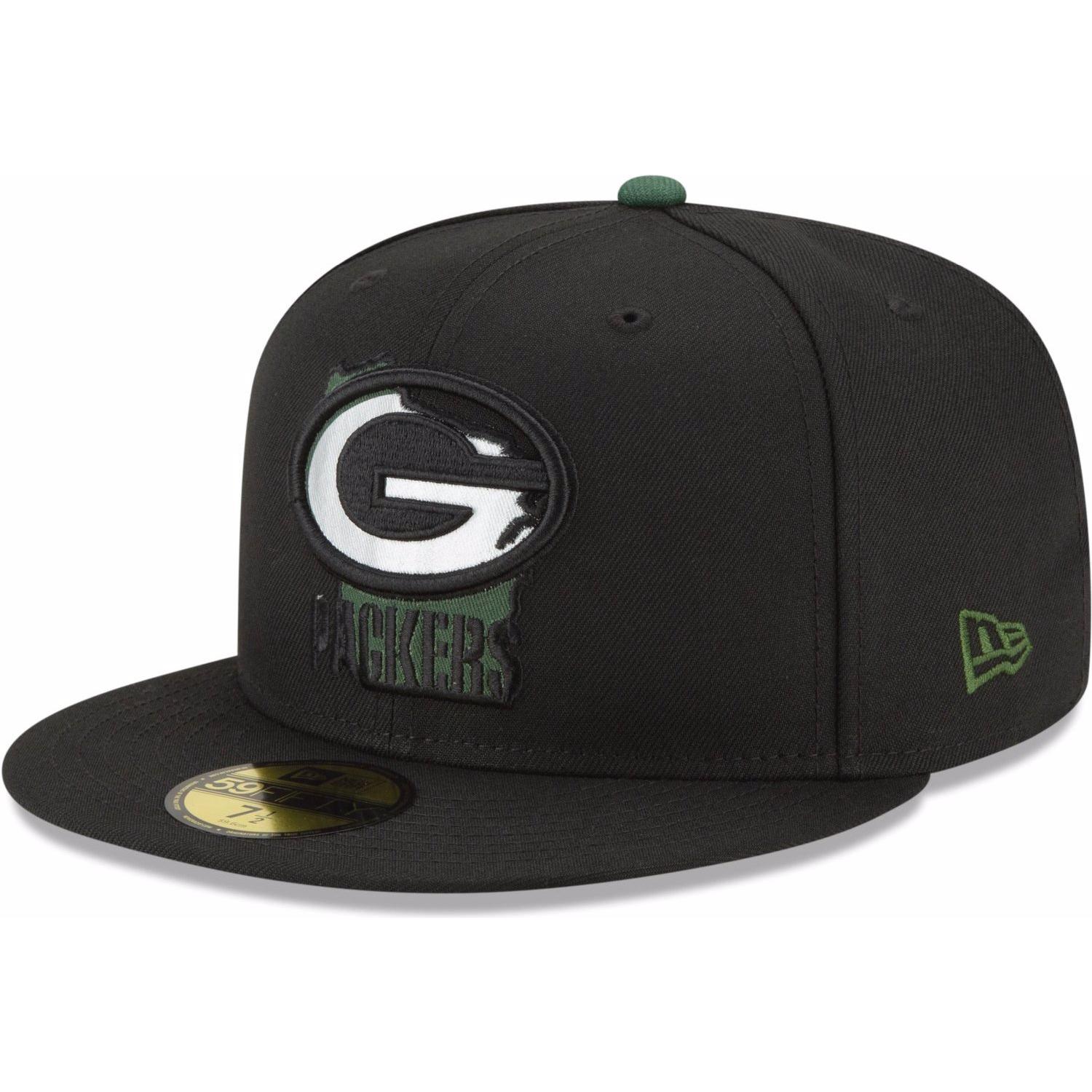 New Era, Herren, Cap, 59Fifty State Logo NFL Teams, Grün, (7 7/8)