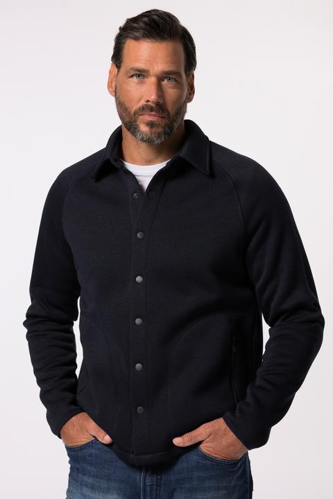 Produktbild JP1880 JP 1880 Hemdjacke, Langarm, Strickfleece, Kentkragen (6XL)