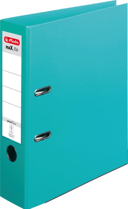 Actual product image Herlitz Folder maX.file protect plus, spine width: 80 mm, grey DIN A4, full PP plastic cover, edge (A4, 80 mm, 1 pcs.)