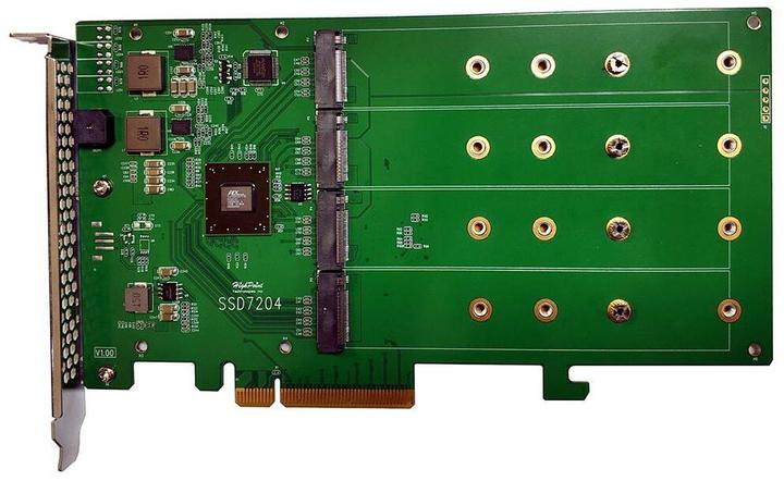 Immagine prodotto HighPoint Controller RAID SSD7204 4x M.2 NVMEx4v3, PCI-Ex8