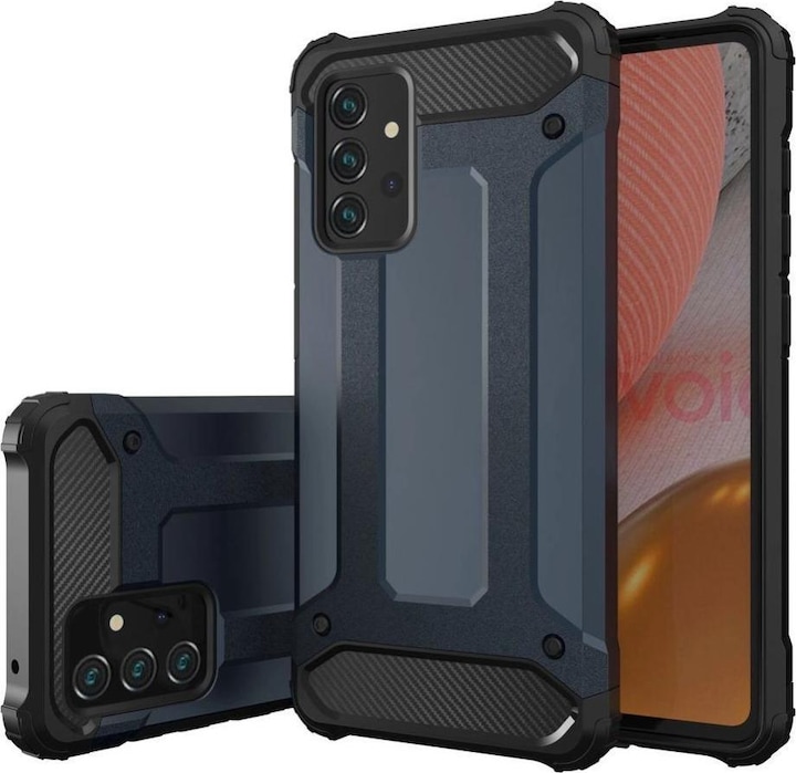 Produktbild Hurtel Back panel cover Hybrid Armor Case for Samsung Galaxy A36 - Blue (Samsung Galaxy A36)