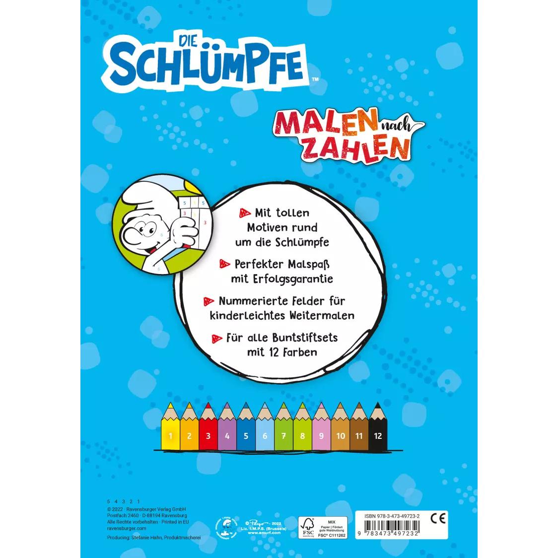 Thumbnail - Ravensburger Die Schlümpfe: Malen nach Zahlen ab 5