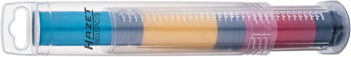 Produktbild HAZET Schlag-, Maschinenschrauber Steckschlüssel Satz 903SPC/3 ∙ Vierkant12,5 mm (1/2 Zoll) ∙ Aussen… (21 mm, 19 mm, 17 mm)