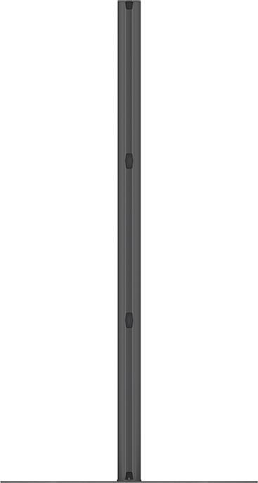 Actual product image Multibrackets Base plate with column, for Pro series, aluminium, black