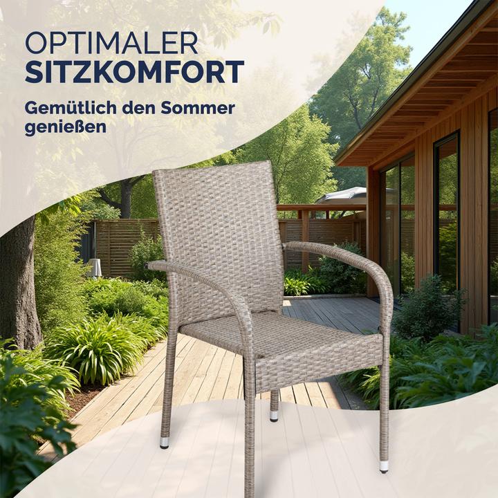 Produktbild Casaria Polyrattan Gartenstühle