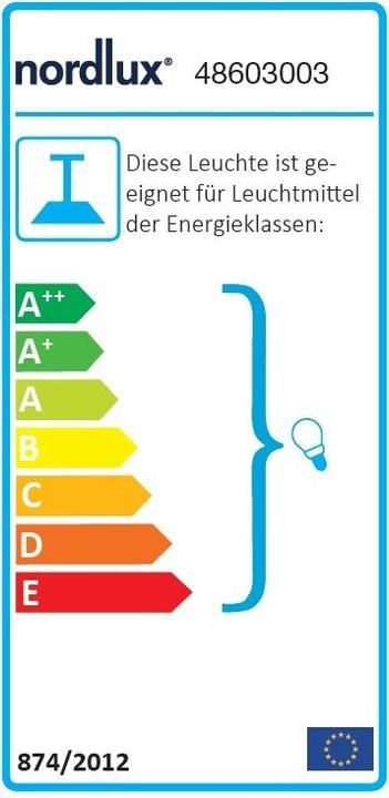 Energy Label Nordlux Lilly, Pen, Black (E14)