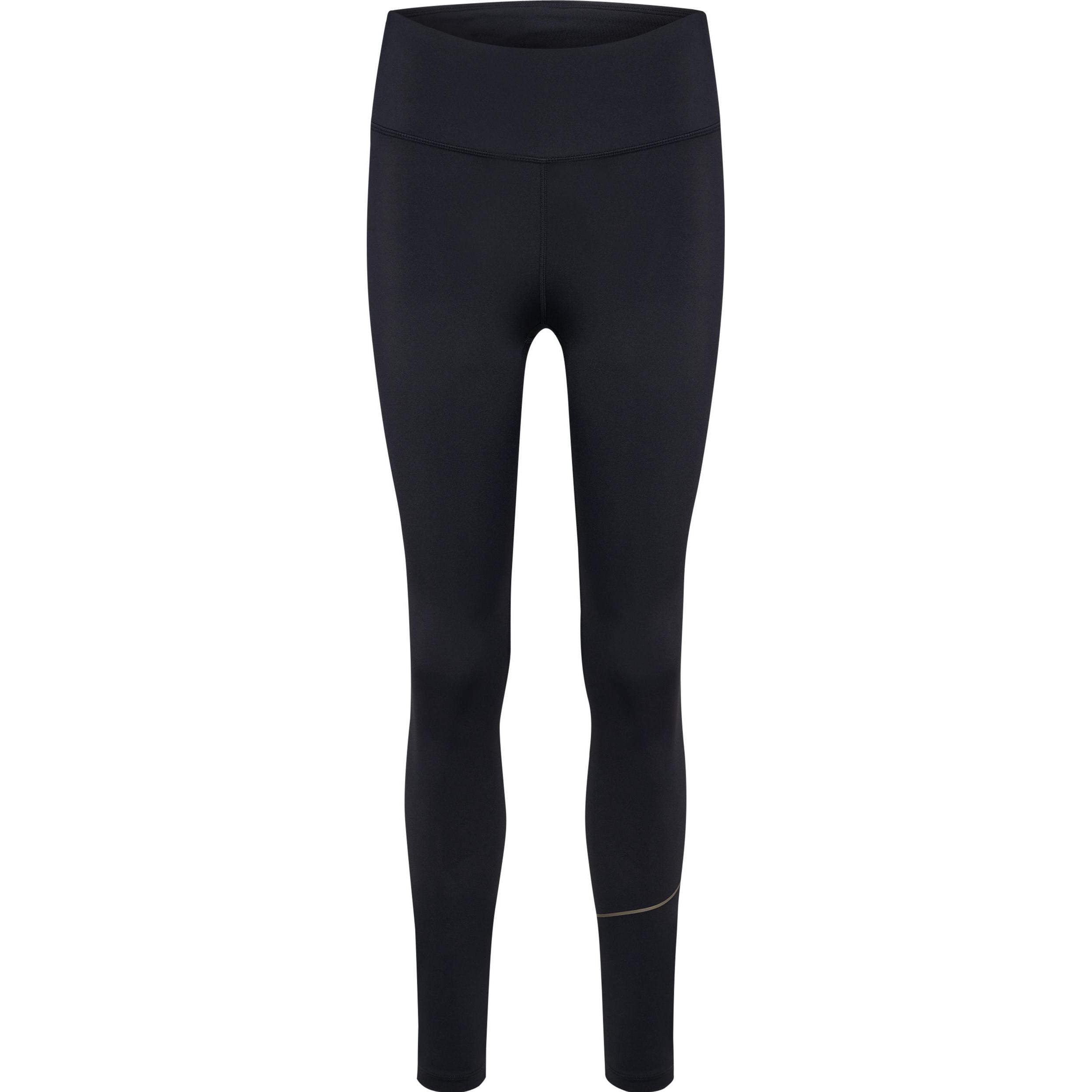 hummel, Damen, Tights, Hmlcourt Mid Waist Pocket Tights W (L), Grau, Schwarz, L