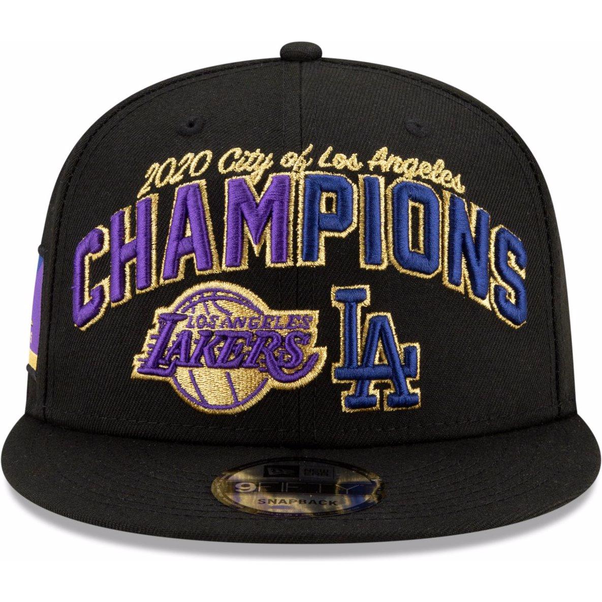 Thumbnail - New Era, Herren, Cap, 9Fifty Champs 2020 La Lakers & Dodgers, Schwarz, (One Size)