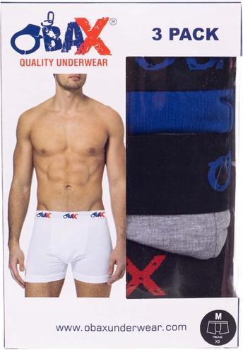 Immagine prodotto Obax Boxer Uomo 3p Blu/Grigio/Rosso XL (XL)