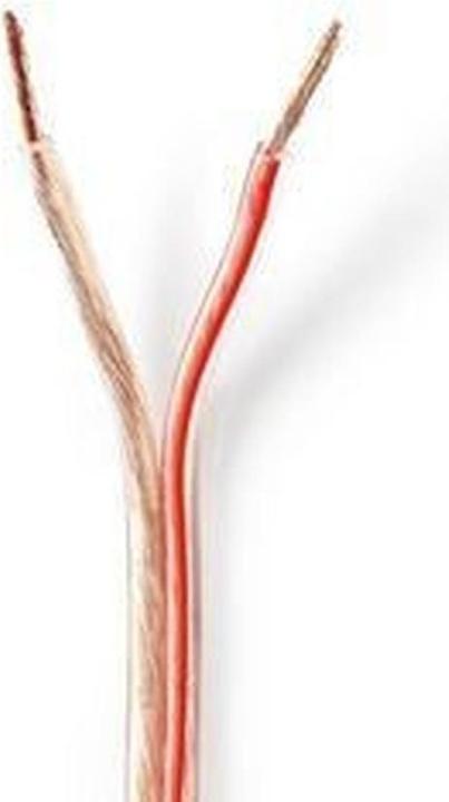 Productafbeelding Nedis Luidsprekerkabel | 2x 2,50 mm² | koper | 25,0 m | rond | PVC | transparant | rol (25 m, 2.50 mm²)
