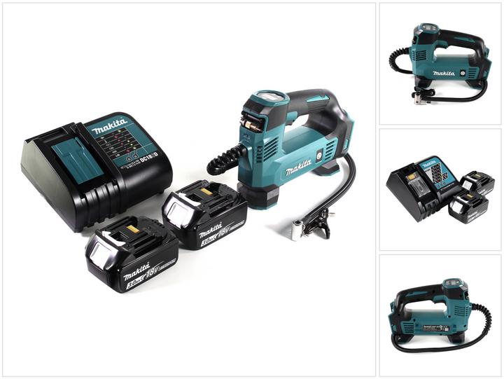 Immagine prodotto Makita DMP 180 SF Compressore a batteria 18 V 8,3 bar + 2x batteria 3,0 Ah + caricatore (8.30 bar, 0 l)