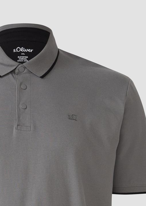 Produktbild S.Oliver Polo-Shirt Sportives Piqué-Poloshirt mit Kontrast-Details (XXL)
