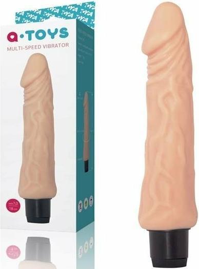 Image du produit Toyfa A-TOYS, Realistischer Multi-Speed-Vibrator,, TPE, Vibrationsmodi, 15,5 cm
