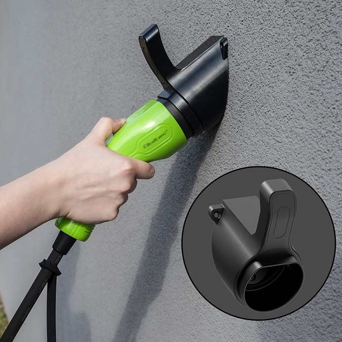 Immagine prodotto Qoltec Mobilna ładowarka do samochodu elektrycznego EV z regulacją 2w1 Typ2 | SCHUKO | 3.5kW | 230V (Tipo 2, 3.50 kW, 16 A)