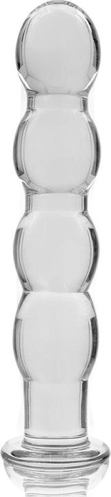 Actual product image Ibiza NEBULA SERIES BY ™ - MODEL 10 DILDO BOROSILICATE GLASS 16.5 X 3.5 CM CLEAR