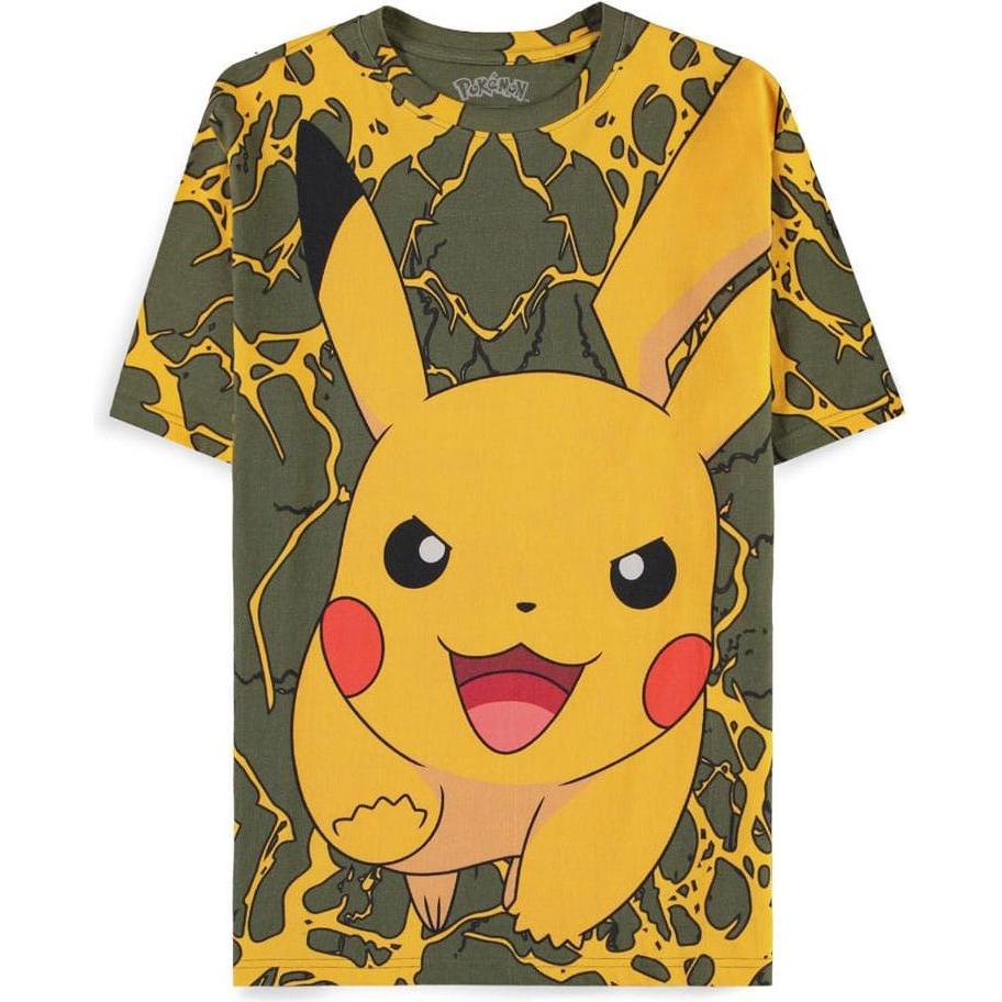 Thumbnail - Difuzed, Herren, Shirt, Pokemon T-Shirt Pikachu Lightning, Mehrfarbig, (S)