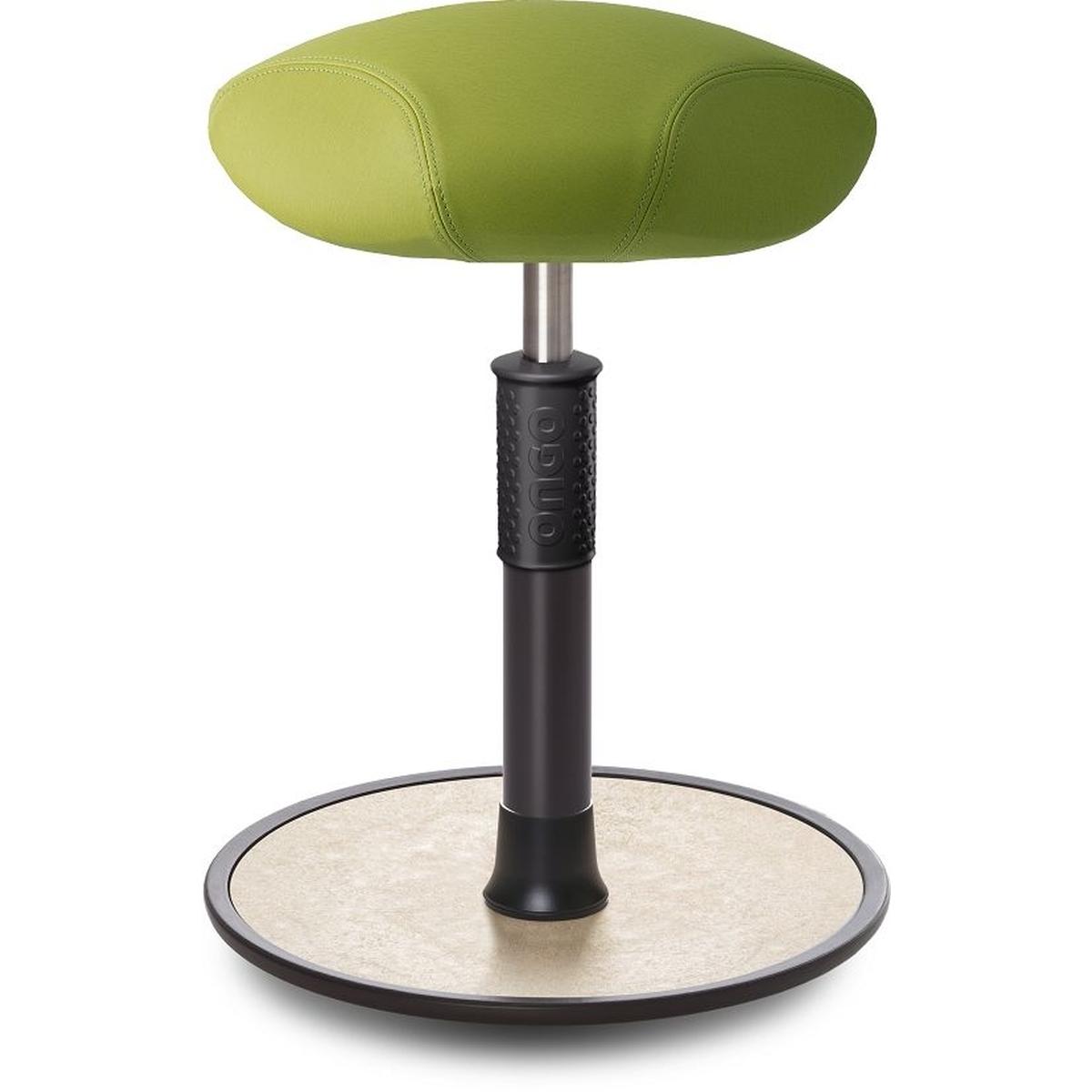Ongo, Bürostuhl, Sitz- Stehhocker Free Regular Triangel skai Nature Base h.grün schw. /creme