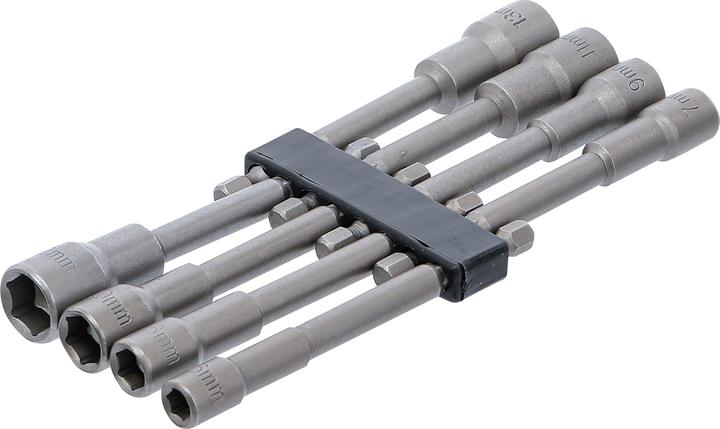 BGS Doppenset zeskant, extra lang | aandrijving zeskant 6,3 mm (1/4") | voor boren... (6 mm, 7 mm, 8 mm, 9 mm, 10 mm, 11 mm, 12 mm, 13 mm)