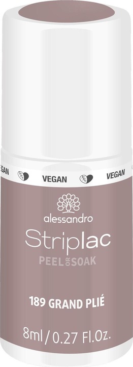 Produktbild Alessandro Striplac Peel or Soak off Grand Plie (189 Grand Plie, Gel-Effekt Nagellack)