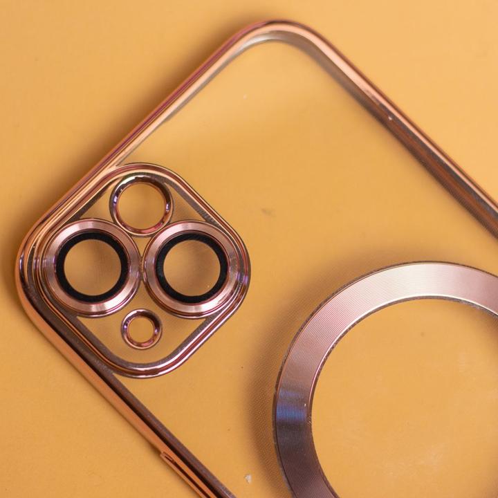 Produktbild OEM Color Chrome Mag case for iPhone 17 Pro Max 6,9" rose gold open ring (Apple iPhone 17 Pro Max)