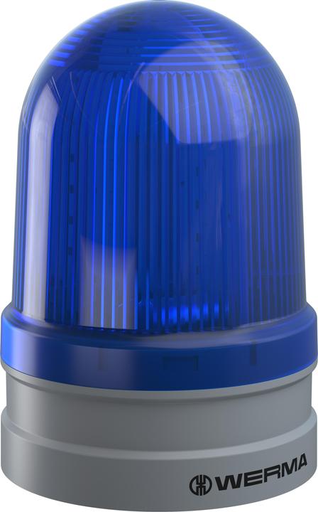 Actual product image Werma Signal technology Signal lamp Maxi Rotating 12/24VAC/DC BU Blue 24 V/DC