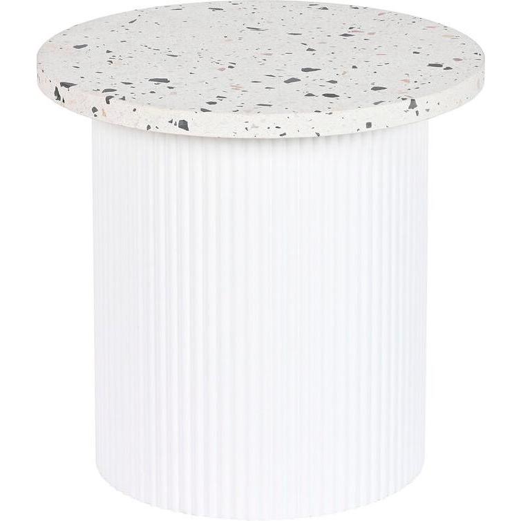 Esprit, Tavolino da salotto, Side table Home White MDF Wood Terrazo 40 x 40 x 37,5 cm