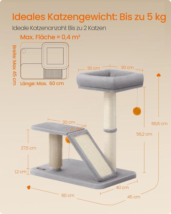 Produktbild Feandrea Kratzbaum (Beige, Grau)