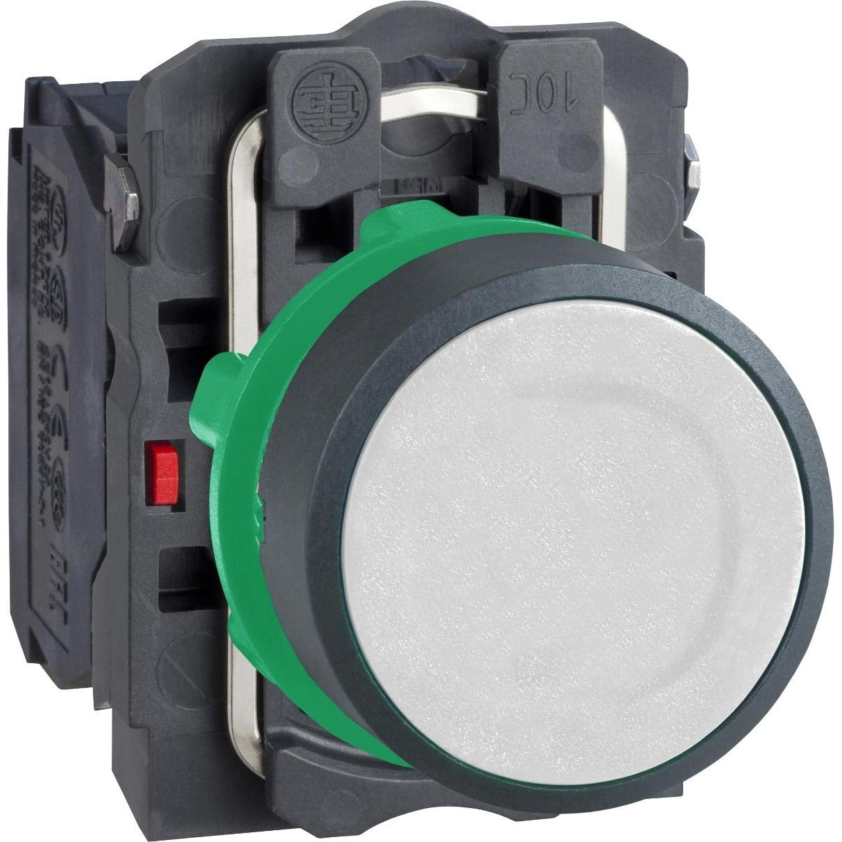 Thumbnail - Schneider Electric Drucktaster, Kunststoff, komplett, 22mm, XB5AACUST04, Taster + Schalter, Weiss