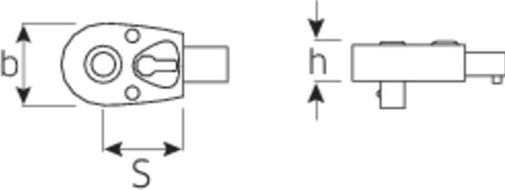 Produktbild Stahlwille Einsteckknarre 1/4 (6.3 mm) 72 (1/4")