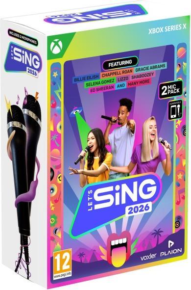Produktbild Plaion Let's Sing 2026 International Version (+ 2 Mics) (Xbox Series X, Xbox Series S, EN)