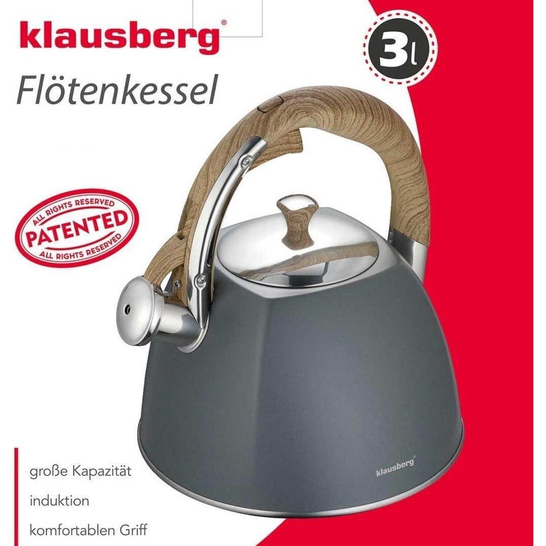 Thumbnail - Klausberg Kettle with whistle 3L KB-7501, Wasserkocher, Grau
