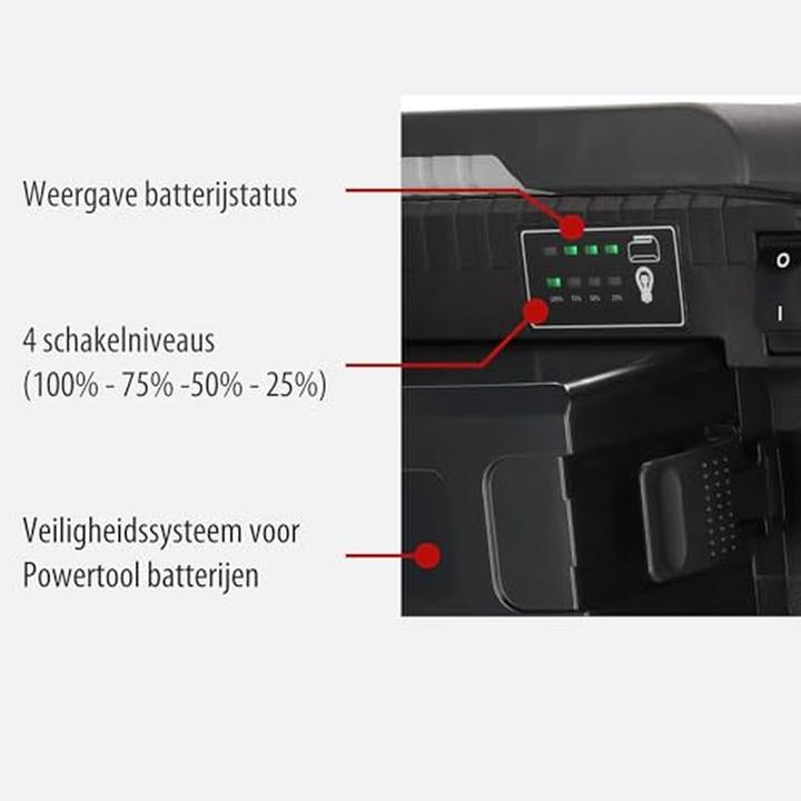 Productafbeelding Brennenstuhl Hybride bouw spotlight (12500 lm)
