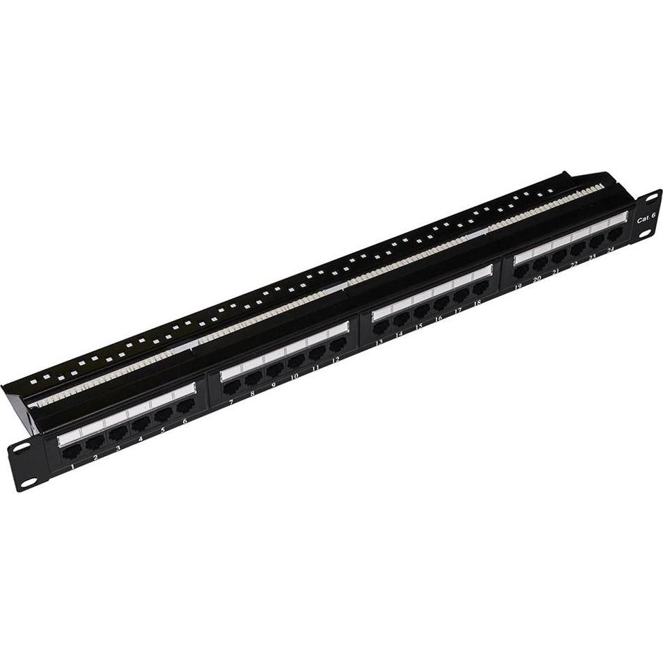 Link Patch Panel 24 Porte Non Schermato Utp Cat.5e 8 Poli Rack 19 (U/UTP, UTP, CAT5e), Cavo di rete