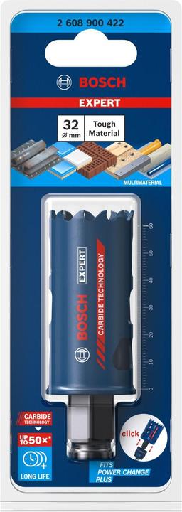 Actual product image Bosch Professional Zubehör Expert Tough Material hole saw, 32 x 60 mm (32millimetre)