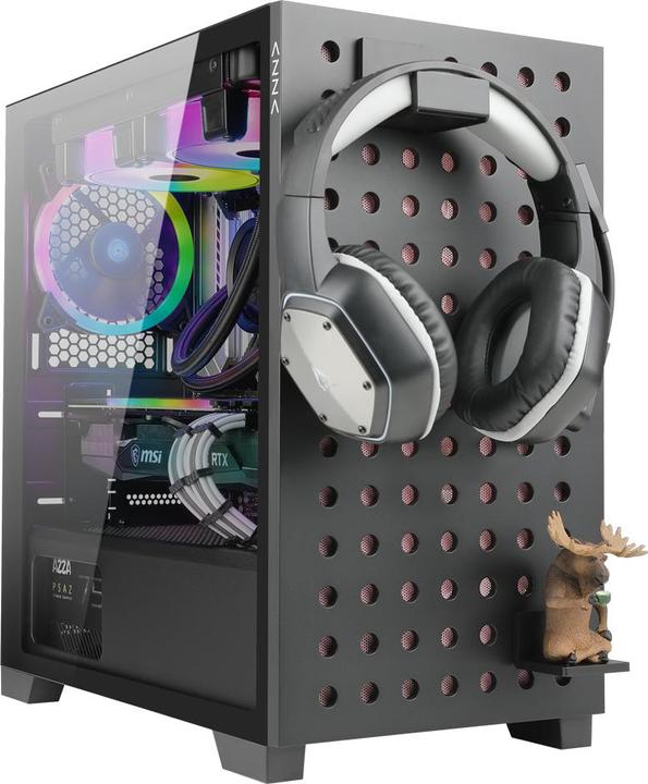 Actual product image Azza Elise 140 GAMING MATX Black CSAZ-140 (ITX, mATX)