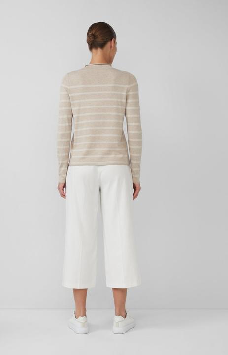 Produktbild s.Oliver Strickpullover Feinstrickpullover aus Viskosemix mit Glitzerstreifen (44)