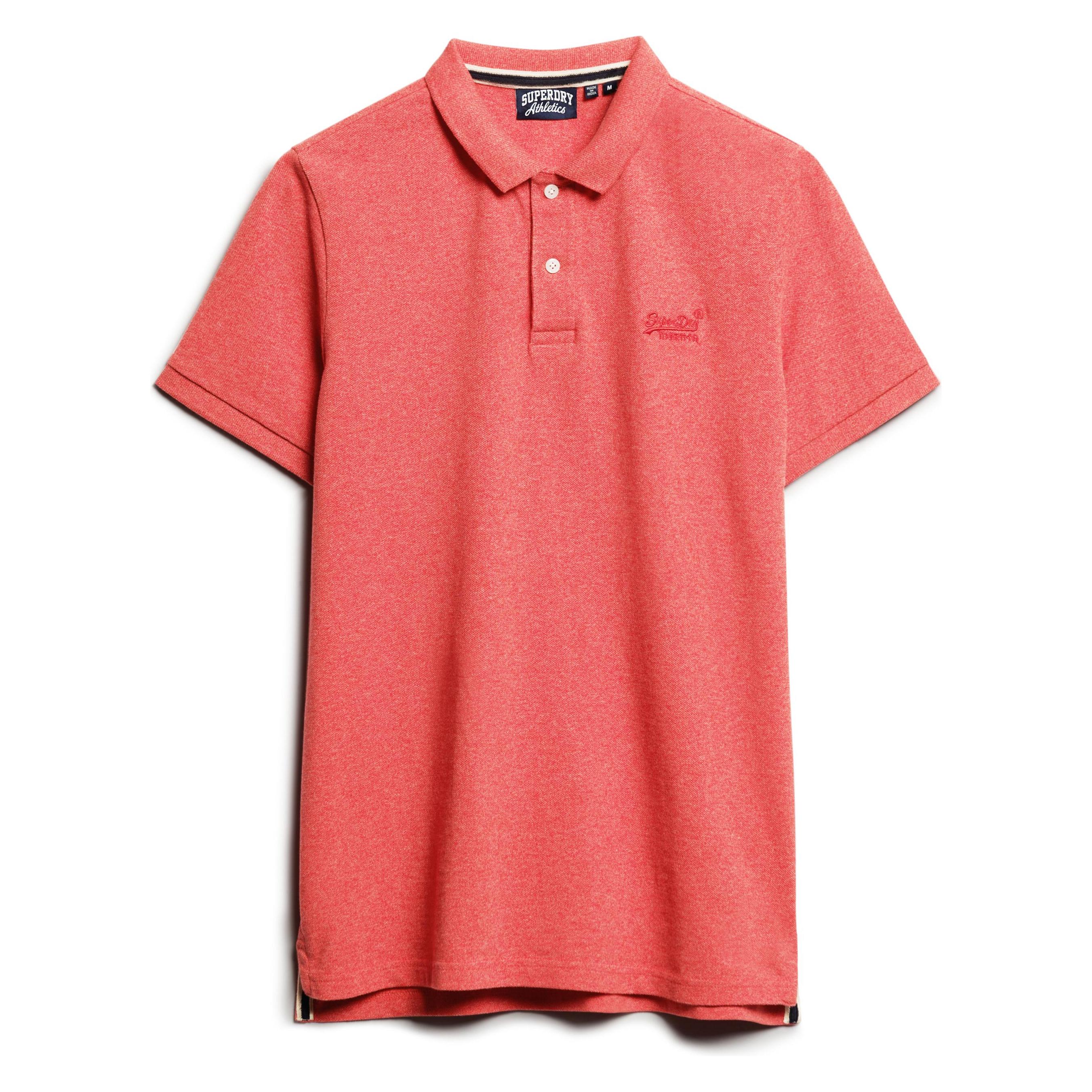 Superdry, Herren, Shirts, Klassisches Polohemd Aus Pikee, Rot, (Xl)