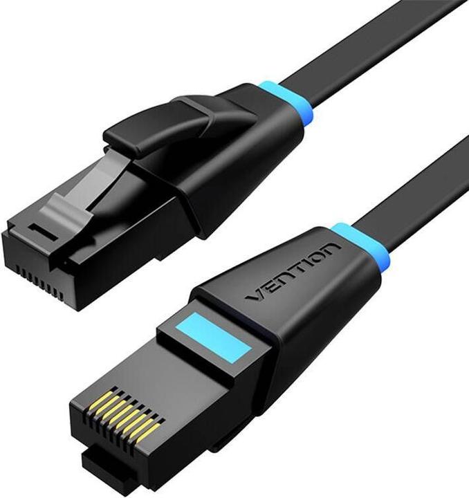 Produktbild Vention Flat UTP Category 6 Network Cable IBJBN 15m Black (CAT6, 15 m)