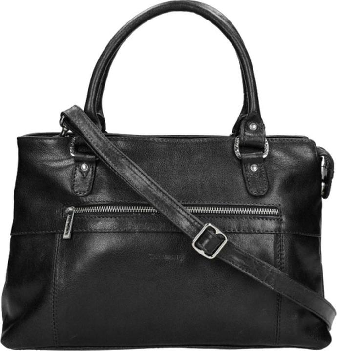 Immagine prodotto The Monte Medium Schoudertas Dames - Leer - Rai - Zwart