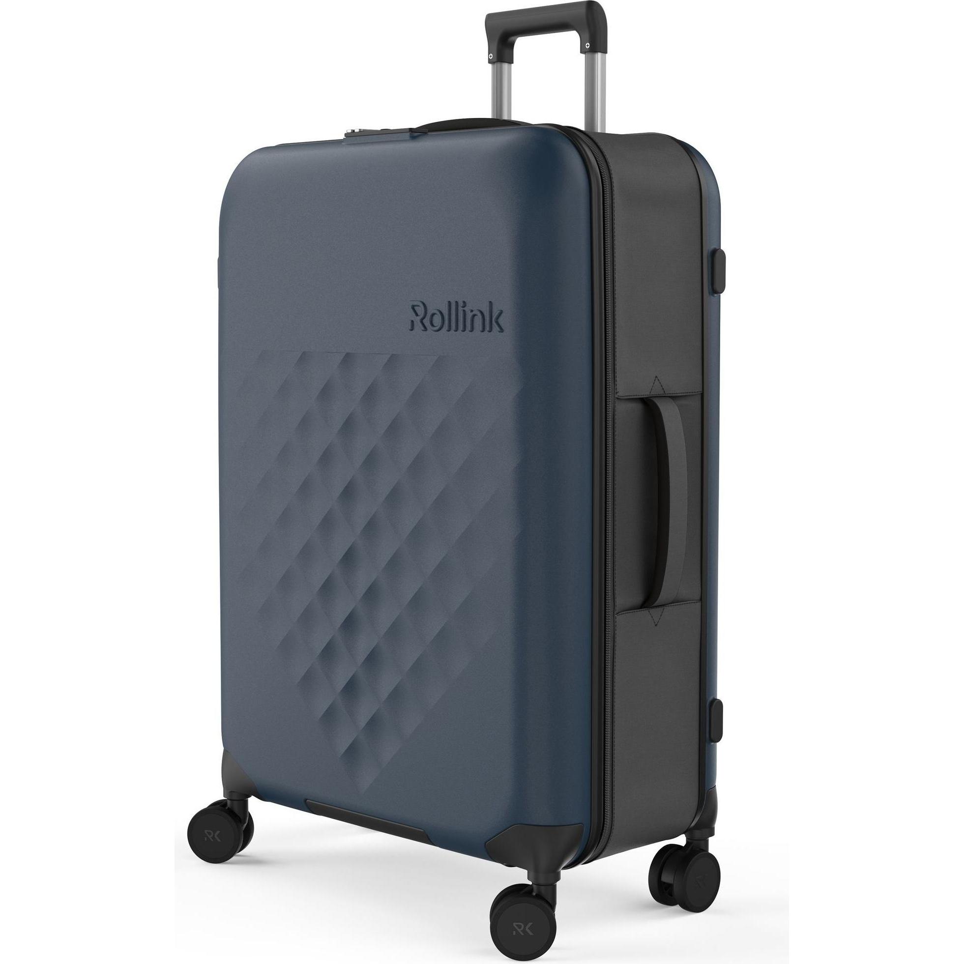 Rollink, Koffer, Harde koffer / Trolley / Reiskoffer - Vega 360 - 76 cm - Blauw, Blau, (105 l, L (90 - 115l))