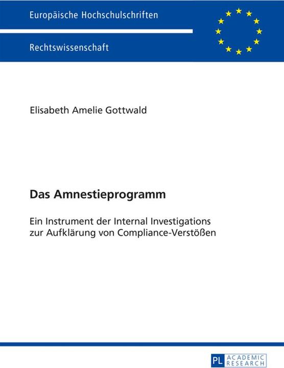 Produktbild Das Amnestieprogramm (Deutsch, Elisabeth Gottwald, 2014)