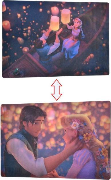 Produktbild Disney Rapunzel & Flynn Rider, Pascal Postkarte Kanu Lenticular