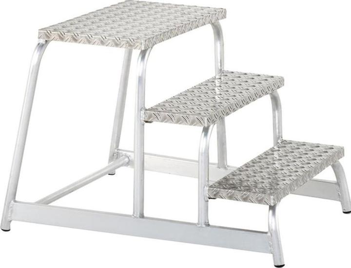 Produktbild Zarges Aluminium-Maschinentritt Z 600 3 Stufen 0,6 (Gerüst, 57.70 cm)