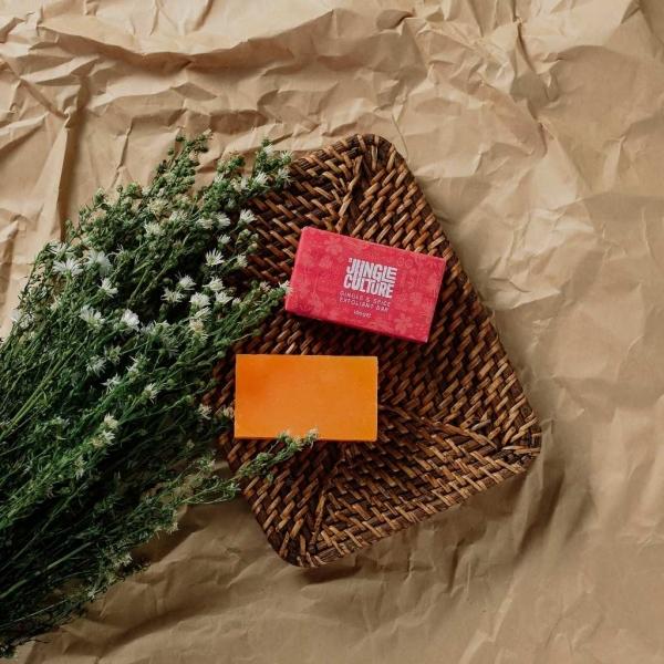 Produktbild Jungle Culture - Ginger & Spice Peeling Körperseife, Zero Waste (Peelingseife, Hartseife)